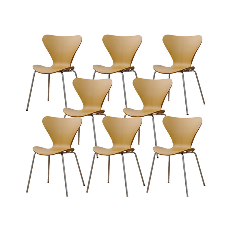 Modern Style Side Chair Plastic Indoor Dining Chair for Home