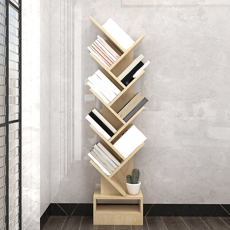 Scandinavische boekenplank Standaard Engineered Wood Gesloten Back -boekenkast