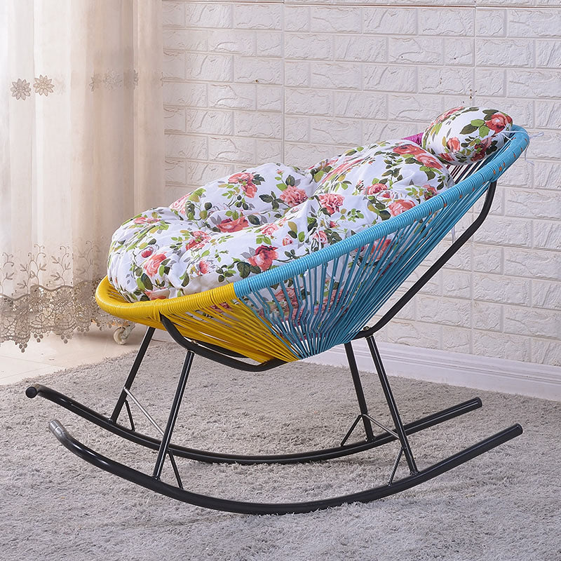 Soggiorno Base di ferro Lazy sedia pigro moderna sedia a dondolo