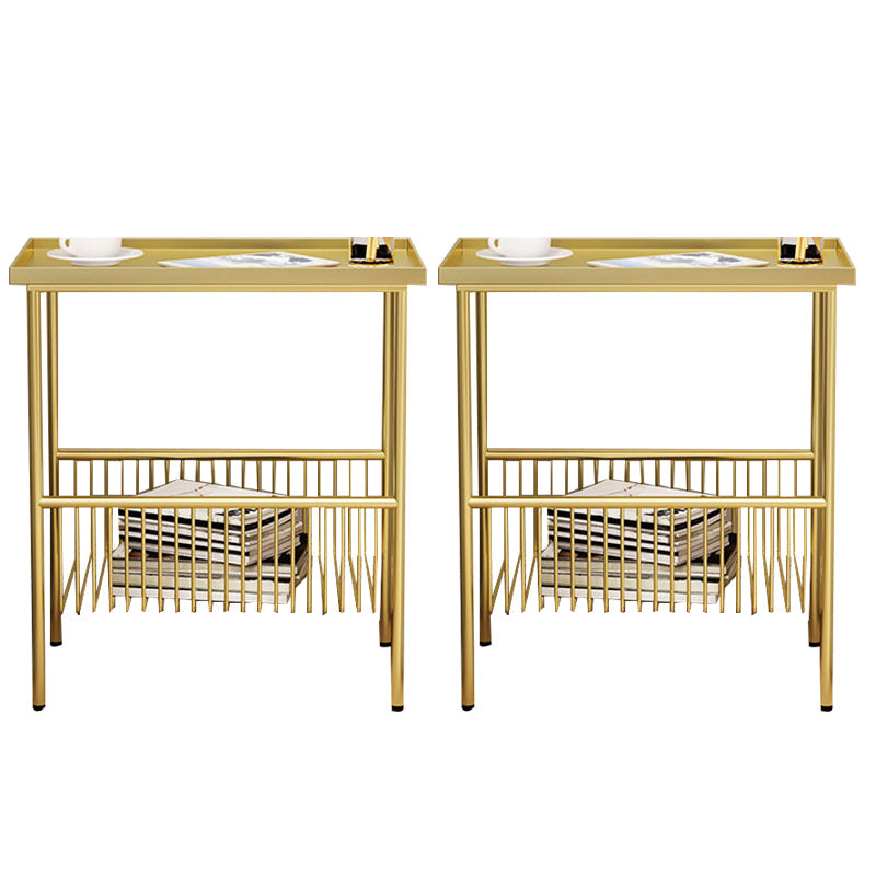 Comodino da tavolo accento glam comodino di finitura antica con gambe