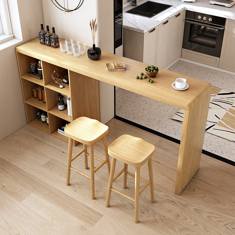 Mesa de barra de madera estilo glamour 1/2/3 piezas de mesa de barra rectángulo juego para uso en el hogar