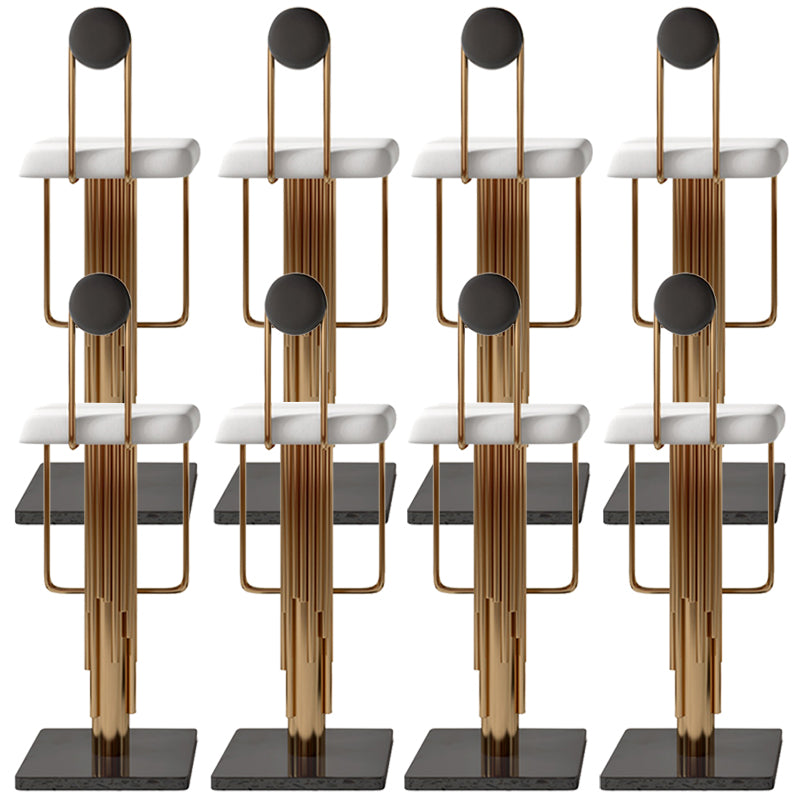 Low Back Counter Bar Stool Glam Armless Counter Chair for Restaurant