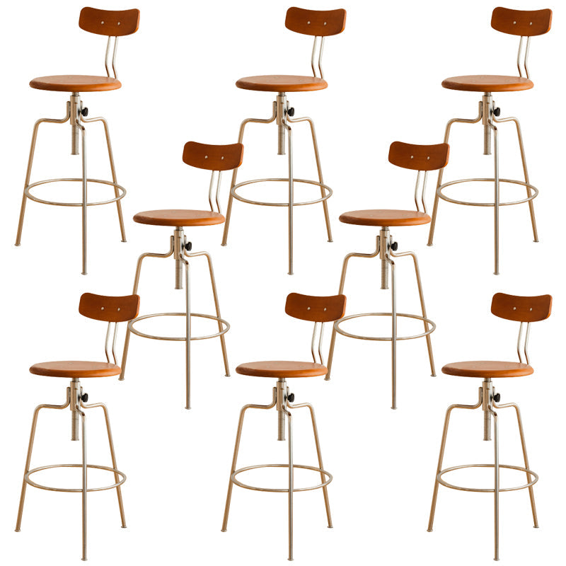 Modern Rotatable Bar Stool Low Back Counter Bar Stool for Home