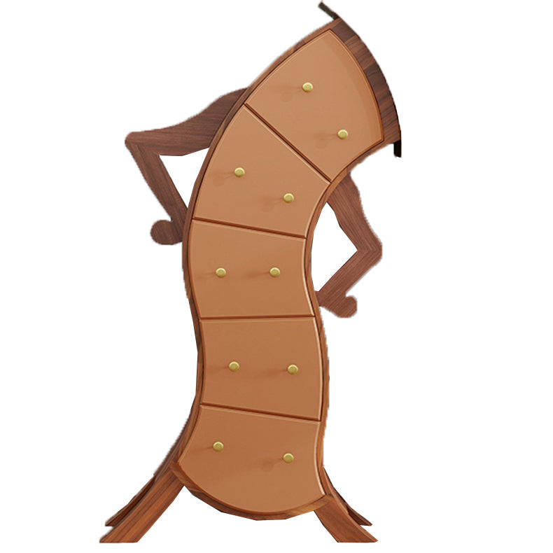 Classic Glam Dresser Manufactured Wood Storage Chest Dresser , 13.65 Inch Width Natural Clearhalo 'Bedroom Furniture' 'Dressers & Chests' 'dressers_chests' 'furn' 'furn_dressers_chests' 'Furniture' 6977378