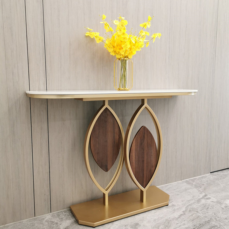 Tavolo di accento della console contemporanea tavolo da console di finitura antica in pietra