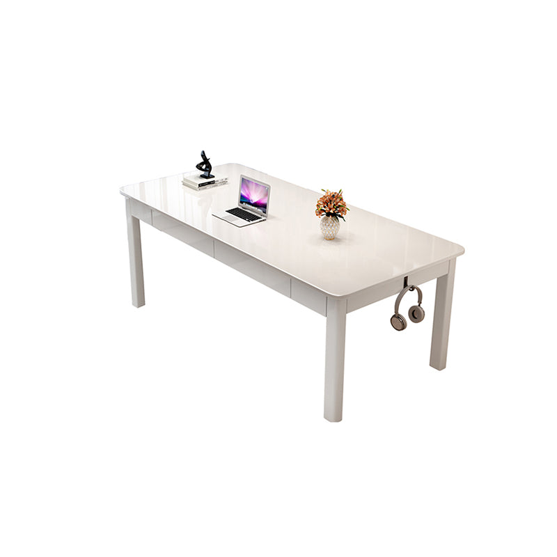 4 cassetti rettangolo rettangolo rettangolo di ufficio rettangolare in legno massello 31,5 "