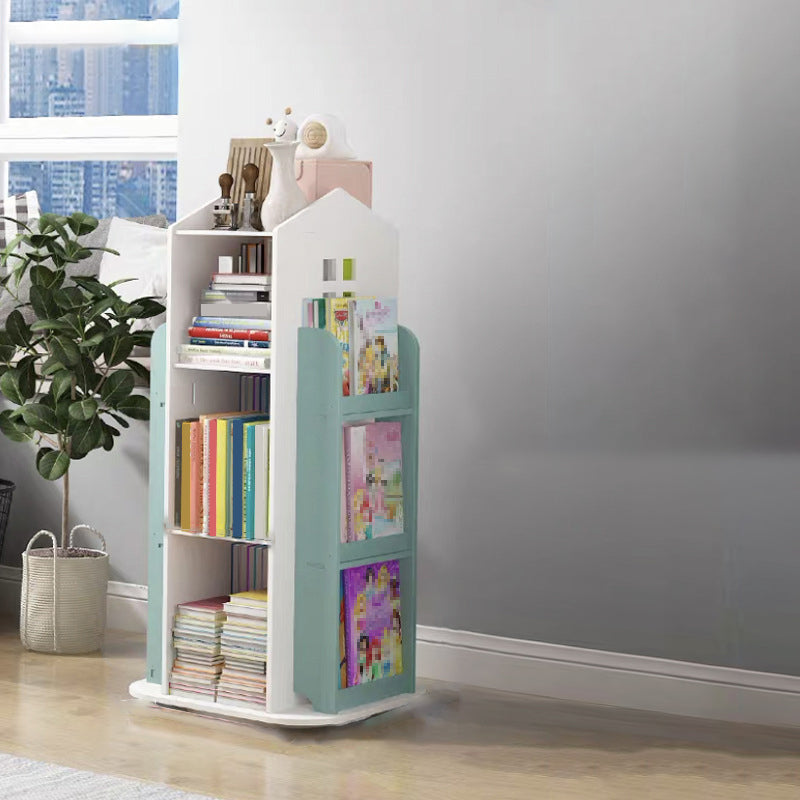 Scandinavian Open Back Standard Bookshelf Engineered Wood Bookcast