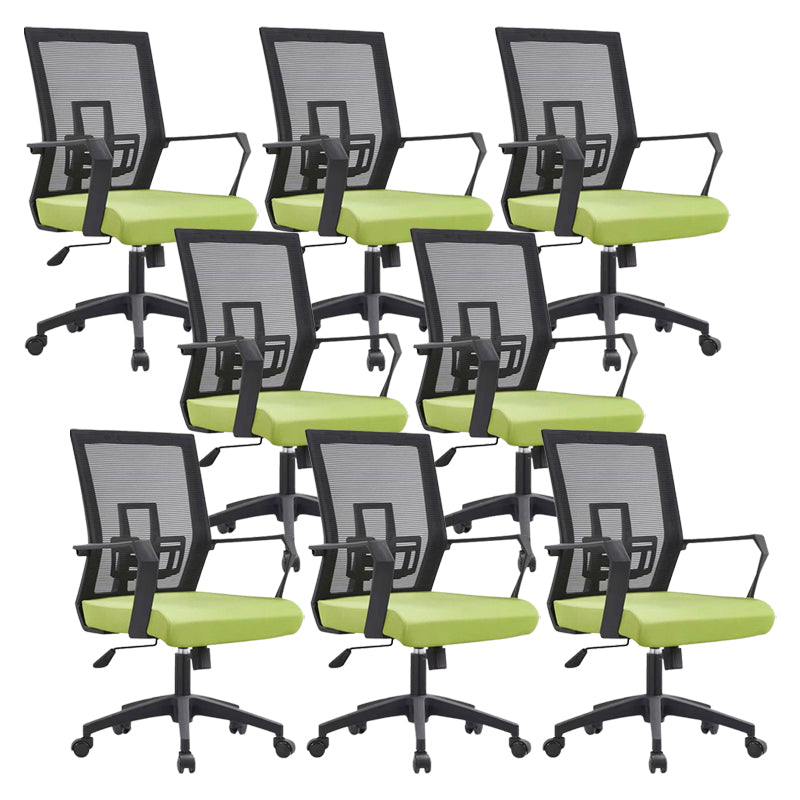 Sedia da scrivania a bracci fissi sedia moderna girevole con airgrid traspirante