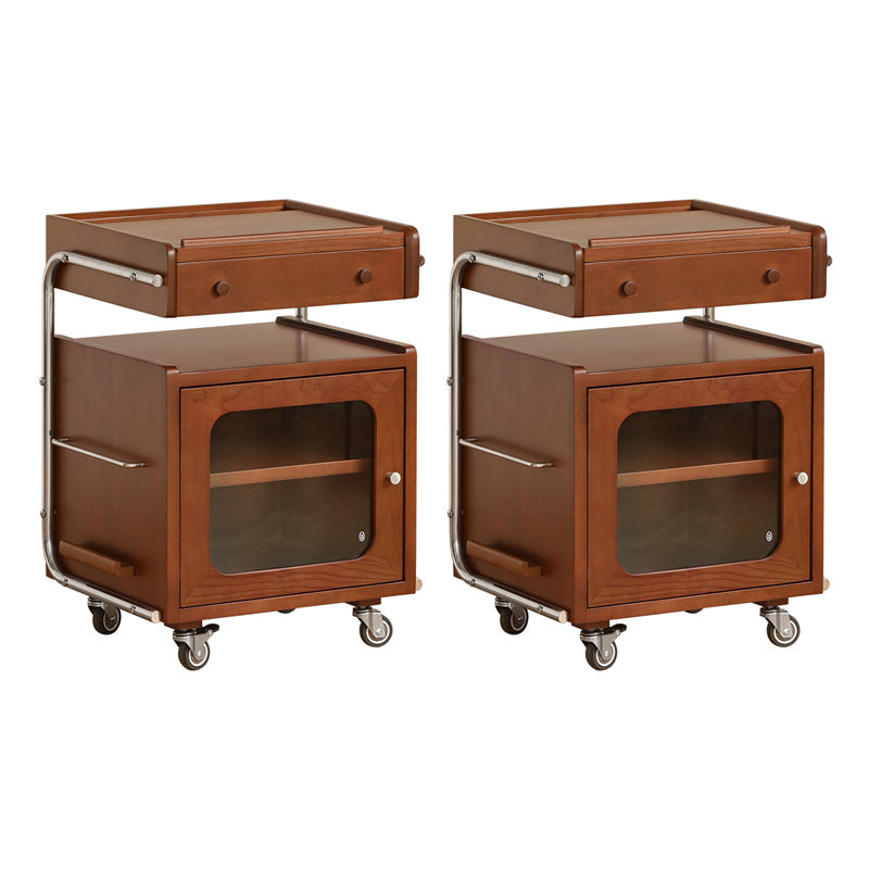 Modern Solid Wood Accent Side Table Rectangular Living Room with Storage 2 Clearhalo 'Coffee & Accent Tables' 'End & Side Tables' 'end_side_tables' 'furn' 'furn_end_side_tables' 'Furniture' 'Living Room Furniture' 6984280
