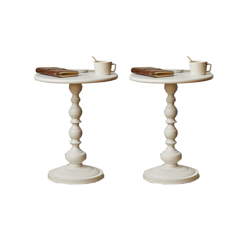 Metal 20.47" Tall Side Table Pedestal Sofa Side Accent Table