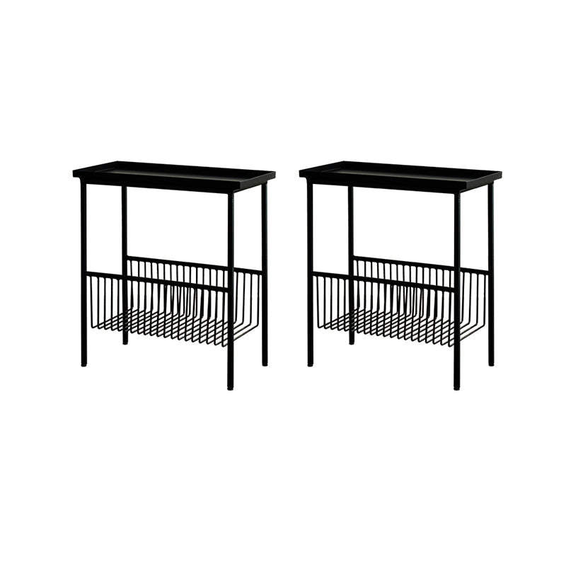 Tabella di fascia alta del vassoio contemporaneo 21.65 "tavolino in metallo alto