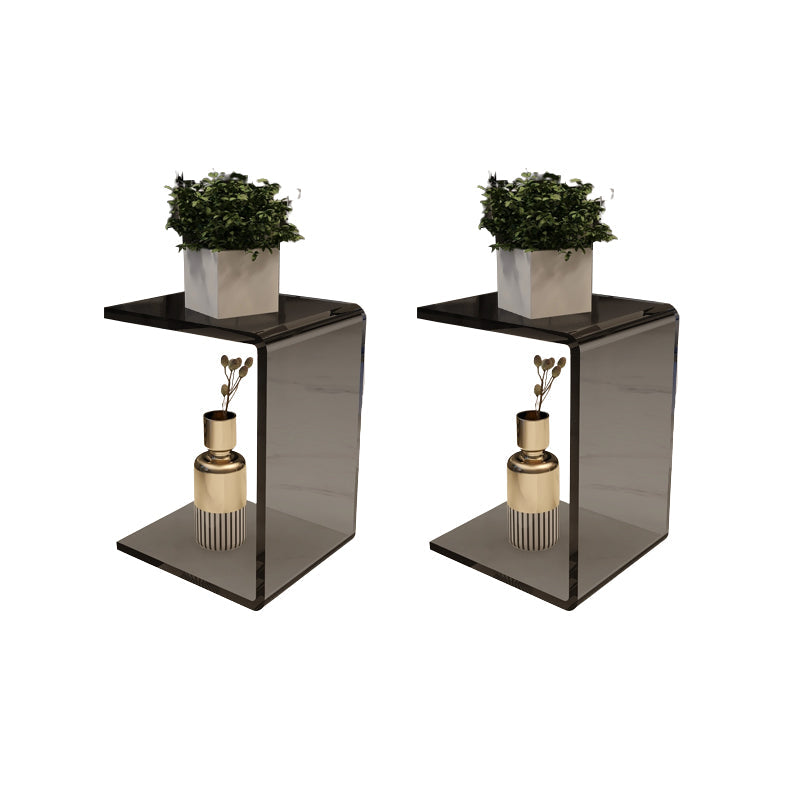 ストレージの長方形のリビングルームを備えたモダンなプラスチックサイドテーブル要約