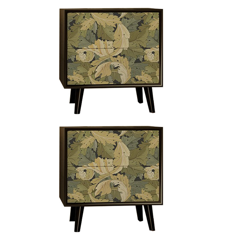 ベッドルーム用の2つの引き出し付きのコンテンポラリーナイトテーブルストレージアクセントテーブルナイトスタンド