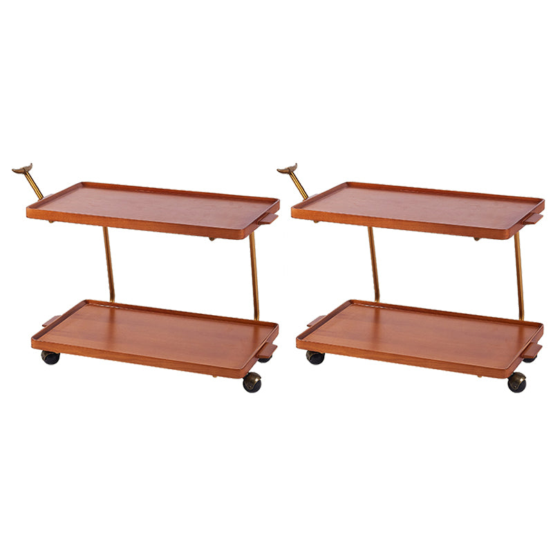 Modernista de la mesa de la mesa del deslizamiento del extremo rectangular con madera maciza de almacenamiento