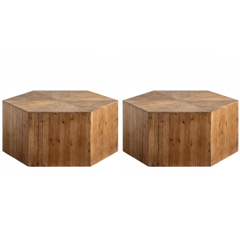 Rustikaler Walnuss Wohnzimmer Destgiertes Massivholzsofa Akzent