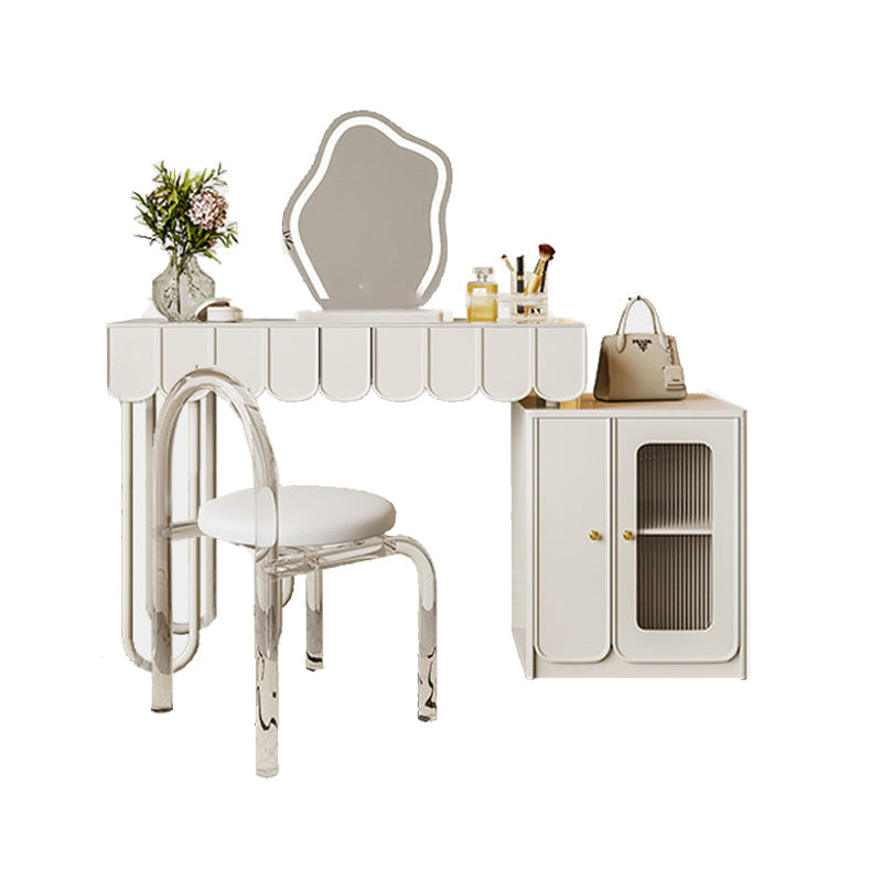 照明ミラーメイクアップバニティデスクホワイトバニティドレッシングテーブルセット