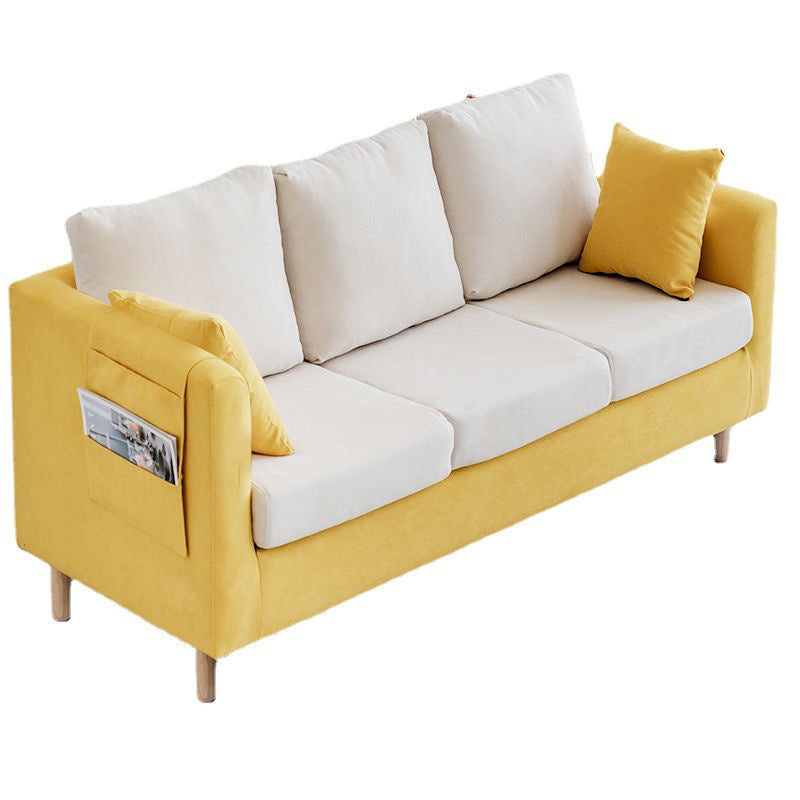 Zeitgenössischer Smoking -Arm -Sofa loser Rückstand für Wohnzimmer