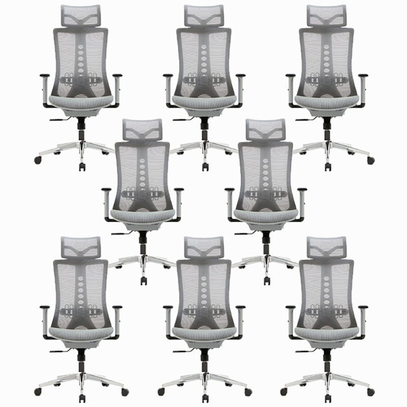 Silla de oficina moderna brazos extraíbles sin maniobra de mecanismo de inclinación angustiante