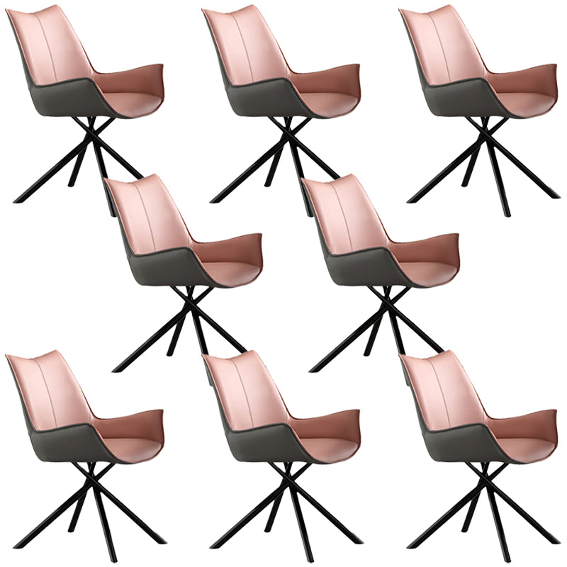 Chaise de bras de style industriel chaise du bras à manger rembourré pour le salon