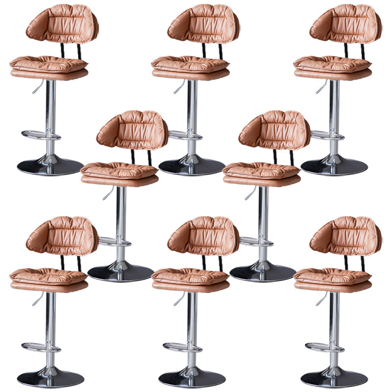 Taburete de barra de altura ajustable giratoria taburete de barra de hierro industrial con reposapiés