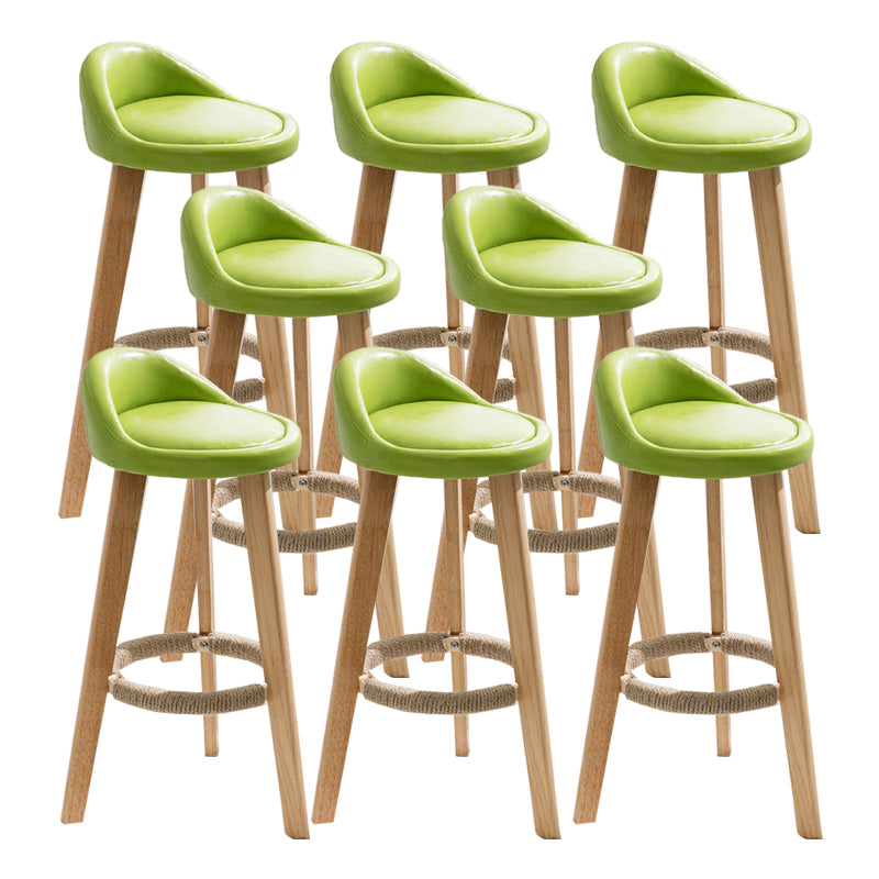 Vaste houtkrukken industriële stijl aanrechtkrukken met lage rug