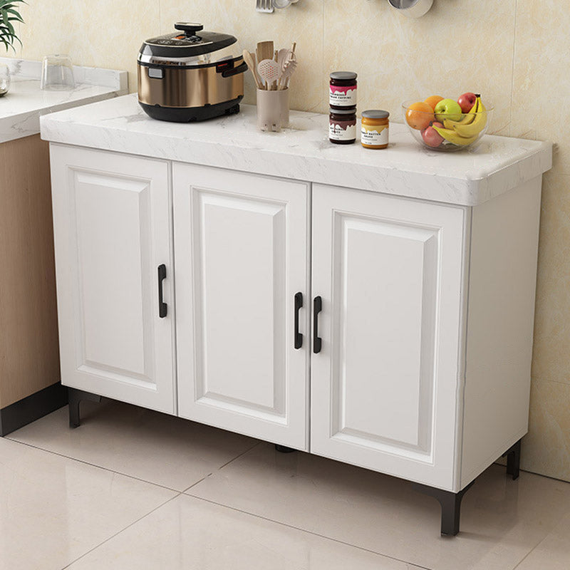 Sala da pranzo cucina isola in marmo moderno tavolo di preparazione con mobile da stoccaggio