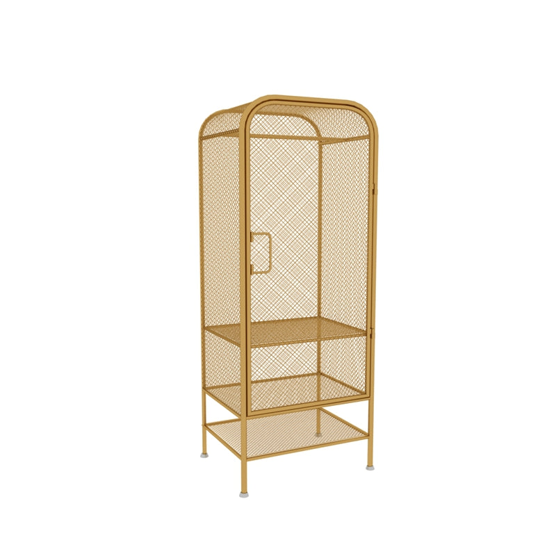 メタルワードローブキャビネットモダンスタイルの衣服レールワードローブ鎧