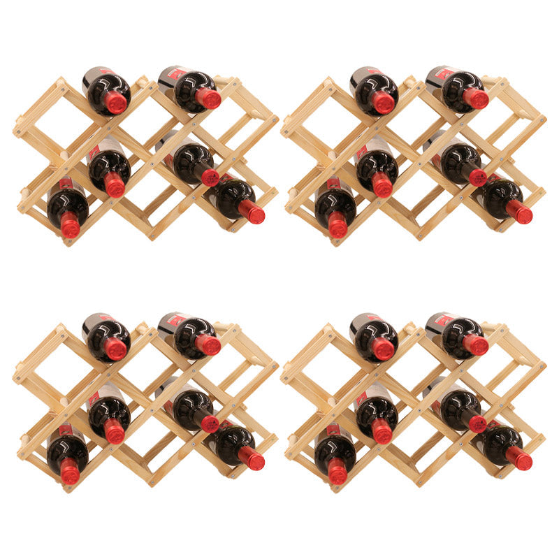 Portabottiglie da controsoffitto in legno massiccio impilabile porta bottiglia per soggiorno