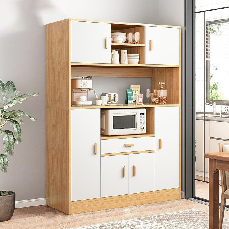 Server buffet in legno a buffet da pranzo in stile glam con cassetti e armadi