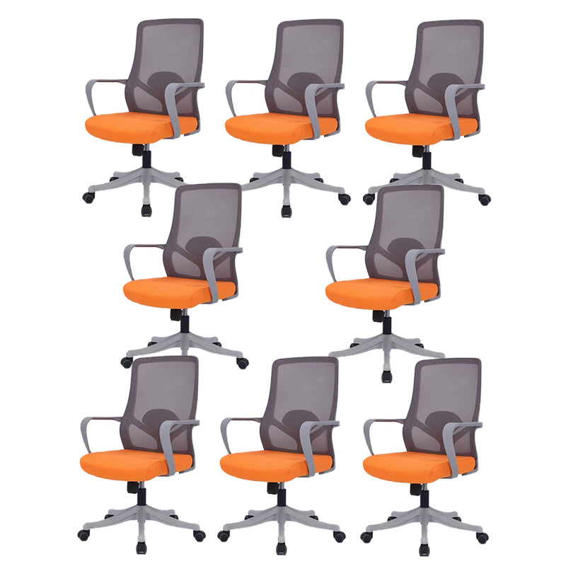 Chaise de bureau moderne chaise de bureau de hauteur de siège réglable à bras fixes