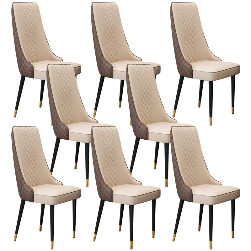 Chaise latéral de style glamour Parsons Parsons Indoor Dining Chair pour le salon