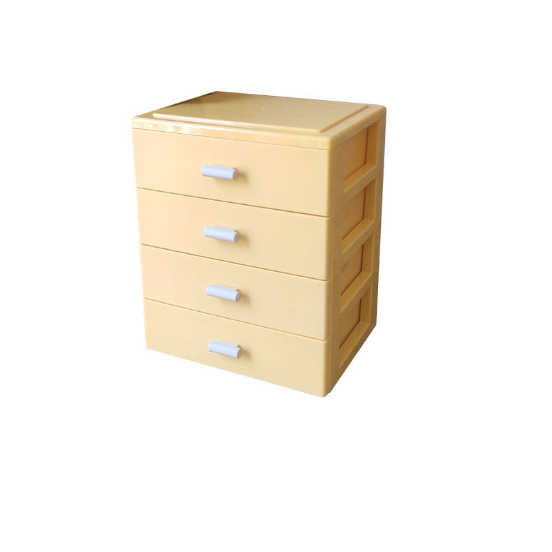 Modern Cabinet Solid Color Plastic Filing Cabinet for Home Office Yellow 4 Clearhalo 'Filing Cabinets' 'filling_cabinets' 'furn' 'furn_filling_cabinets' 'Furniture' 'Office Furniture' 7033558