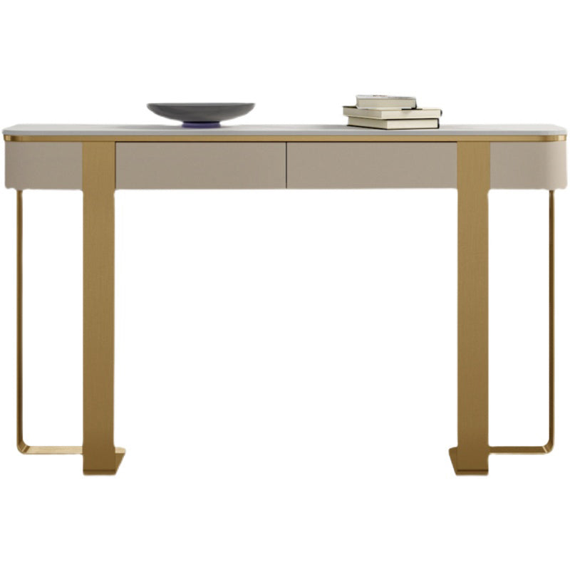 Mesa de acento de consola Glam Glam Table de sofá de la consola Half Moon para Hall para Hall