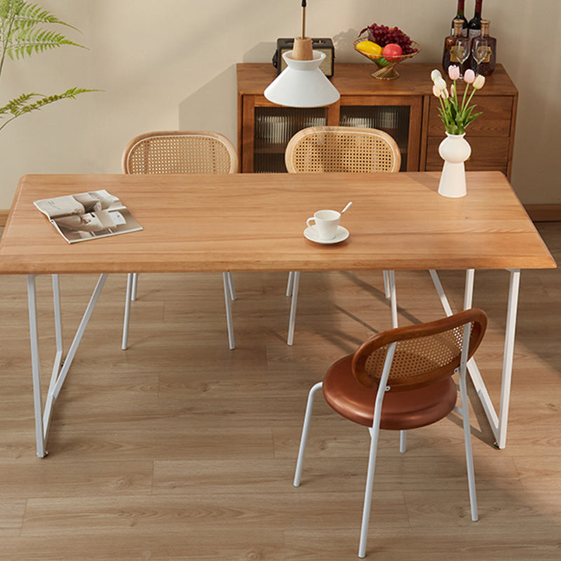 Mesa de comedor de cenizas de rectángulo industrial 1/2/4/5 piezas de comedor para comedor