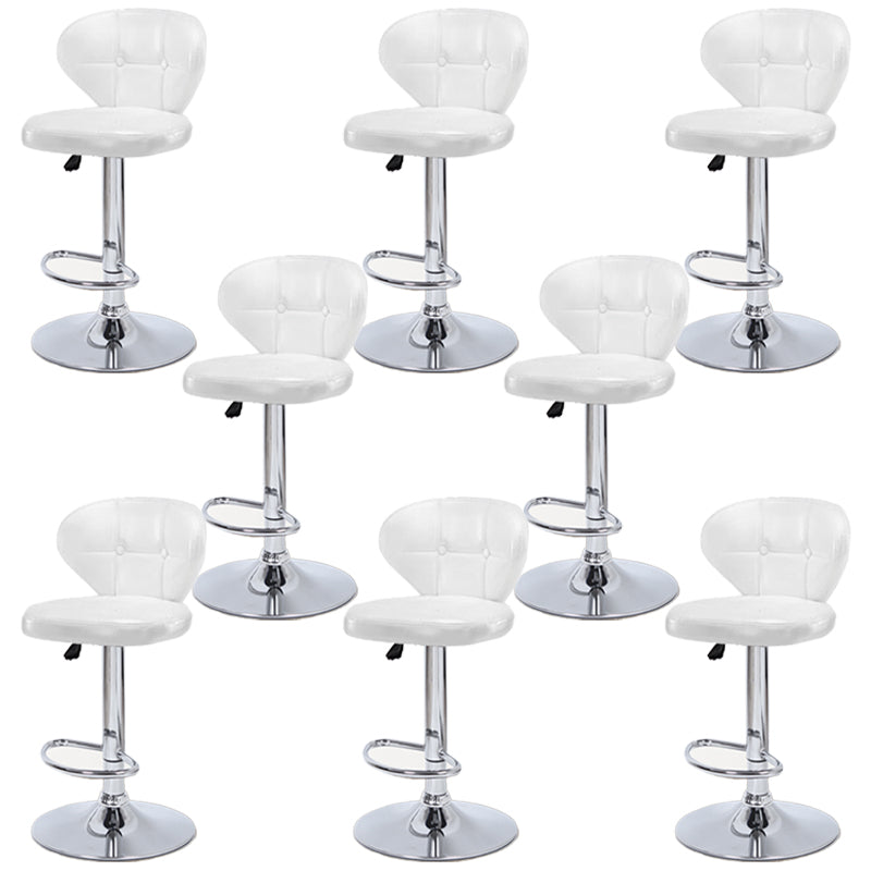 Faux Leather Bar Stools Swivel Adjustable Height Bristol Bar Stools