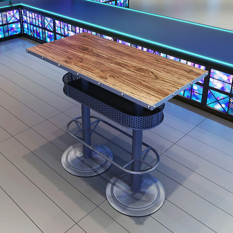 Mesa de comedor de bar de bares industriales Café de vino y barra de breakroom