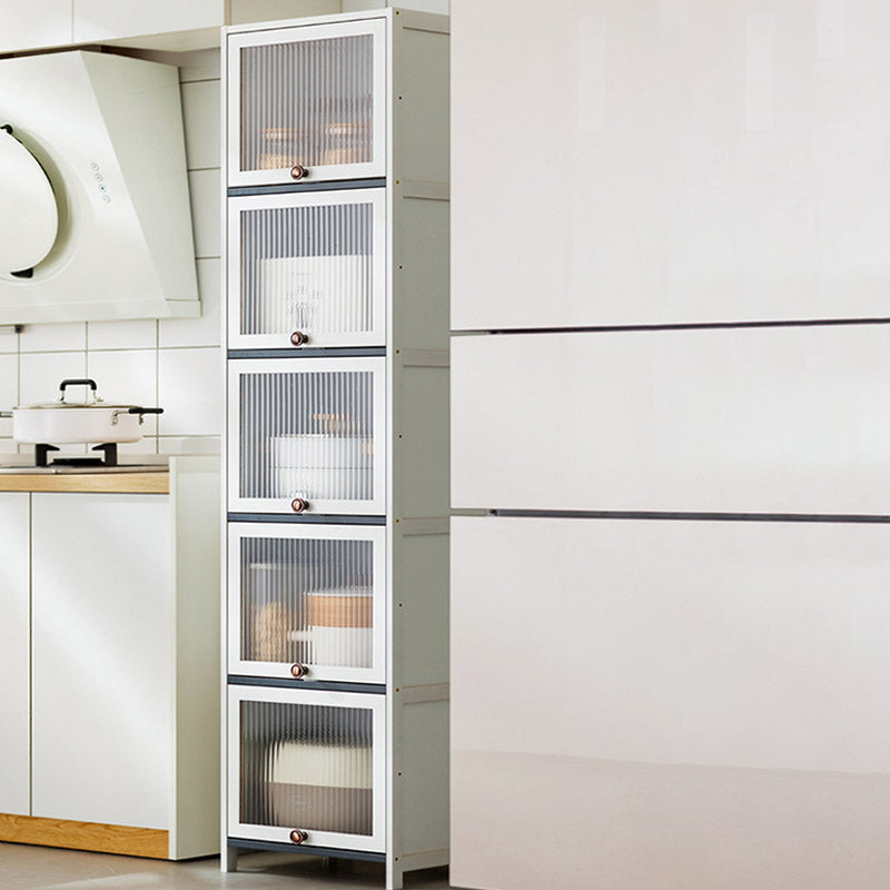 Moderner Stil Dining Server White Wood Dining Server mit Acryltüren