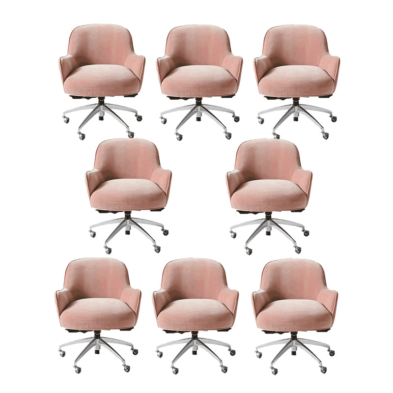 Chaise de bureau de glissement moderne chaise de hauteur de siège réglable sans bras avec roues