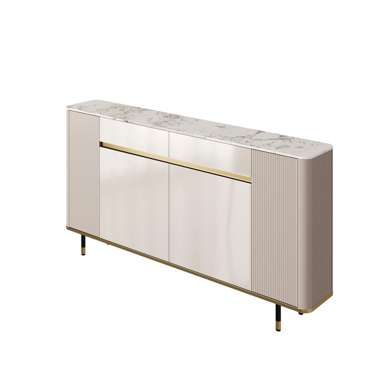 Glamstil Stone Top Sideboard Engineered Wood Side Board für Wohnzimmer