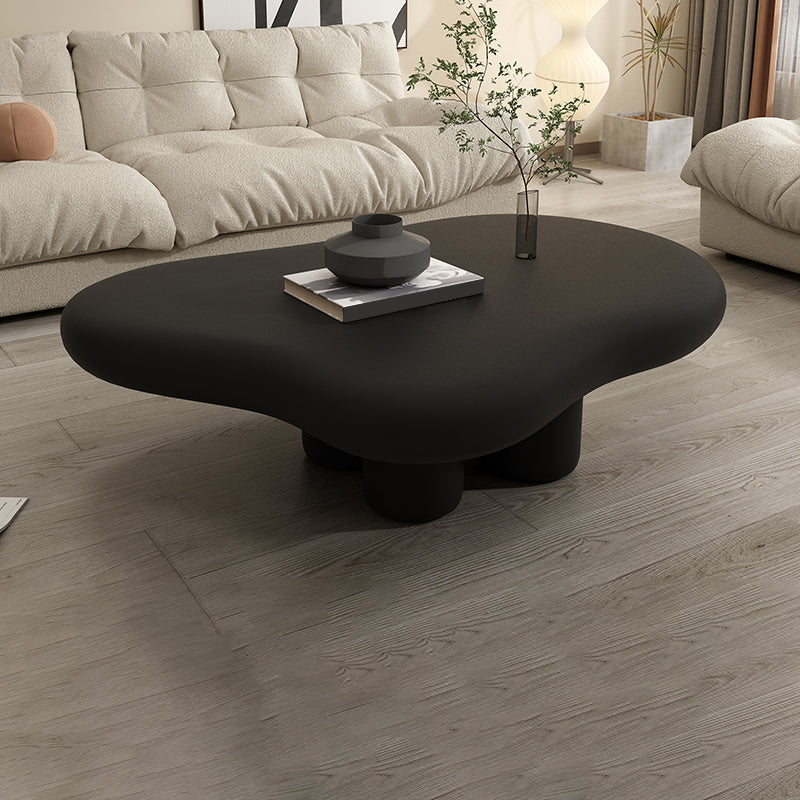 Tavolino in legno contemporaneo 4 gambe tavolino da caffè singolo