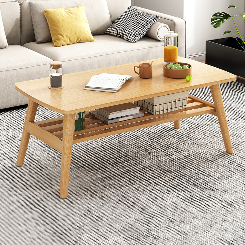 Faltbares hölzerne Couchtisch elliptische 4 -Bein -Cocktailtisch