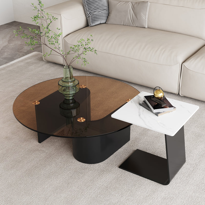 Tavolino astratto moderno tavolino in legno in legno tavolo da caffè