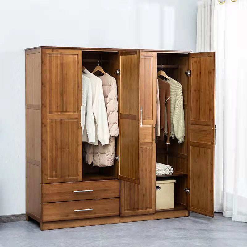 Armario de vestuario de estilo moderno Ropa de madera Armario de armario de riel para el dormitorio