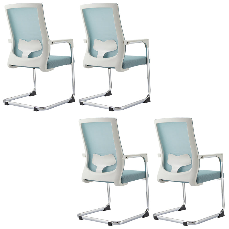 Sedia da ufficio a bracci fissi moderni nessuna sedia da scrivania non angosciante