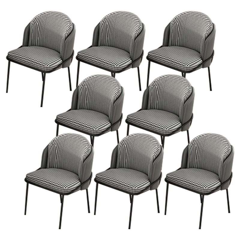 Upholstered Kitchen Dining Chairs Contemporary Metal Arm Chairs