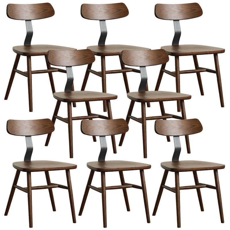 Industriële stijl zijstoel Solid Wood indoor Diner stoel voor woonkamer