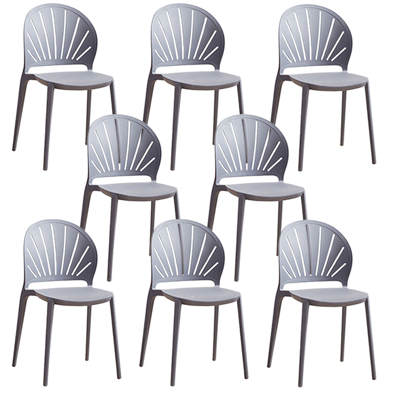 Küche zeitgenössischer Essstuhl Plastikstapel -Seitenstuhl