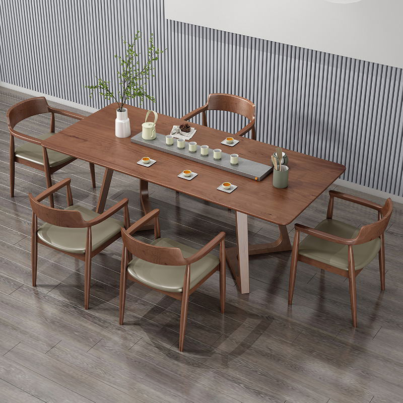 Muebles de madera medianos modernos 1/3/4/5 PCS Altura estándar de comedor de altura