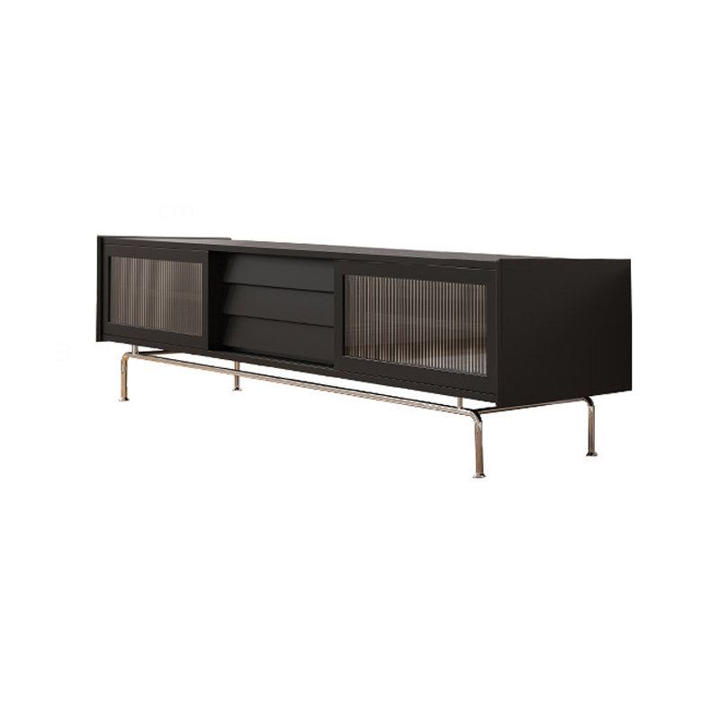 Console televisiva scandinava Console TV in legno massiccio con cassetti