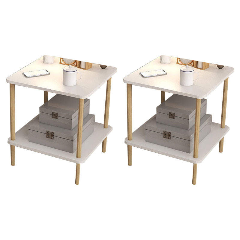 Comodino moderno a letto in legno tavolo da notte aperto per camera da letto